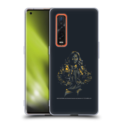 Black Lightning Key Art Jennifer Pierce Soft Gel Case for OPPO Find X2 Pro 5G