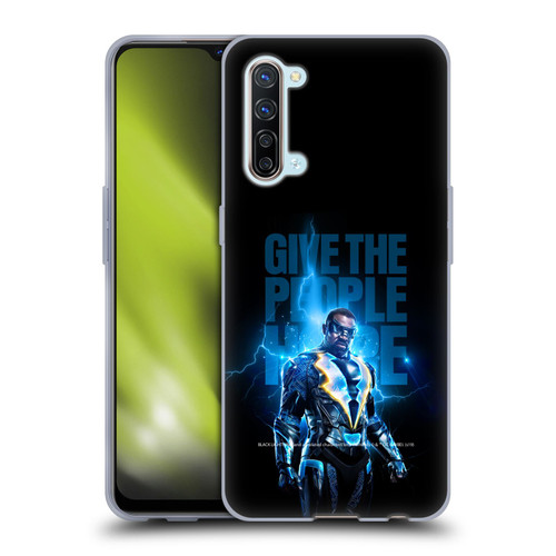 Black Lightning Key Art Give The People Hope Soft Gel Case for OPPO Find X2 Lite 5G