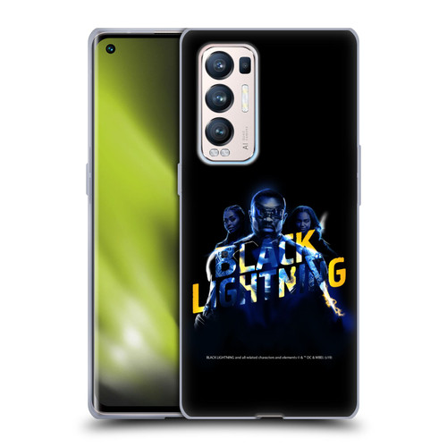 Black Lightning Key Art Group Soft Gel Case for OPPO Find X3 Neo / Reno5 Pro+ 5G