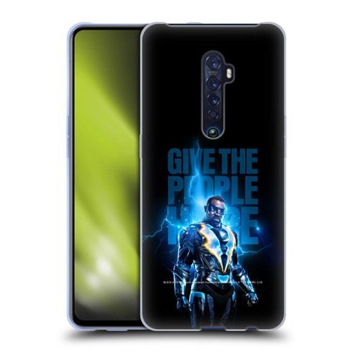 Black Lightning Key Art Give The People Hope Soft Gel Case for OPPO Reno 2