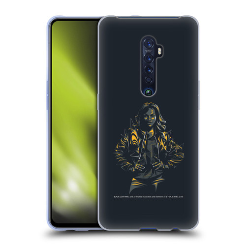 Black Lightning Key Art Jennifer Pierce Soft Gel Case for OPPO Reno 2