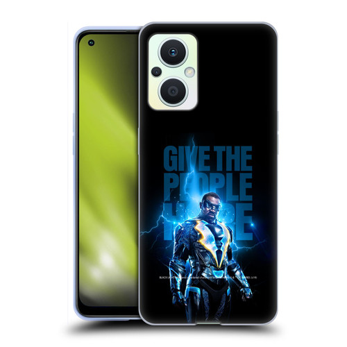 Black Lightning Key Art Give The People Hope Soft Gel Case for OPPO Reno8 Lite