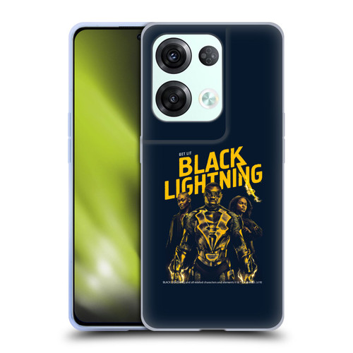 Black Lightning Key Art Get Lit Soft Gel Case for OPPO Reno8 Pro