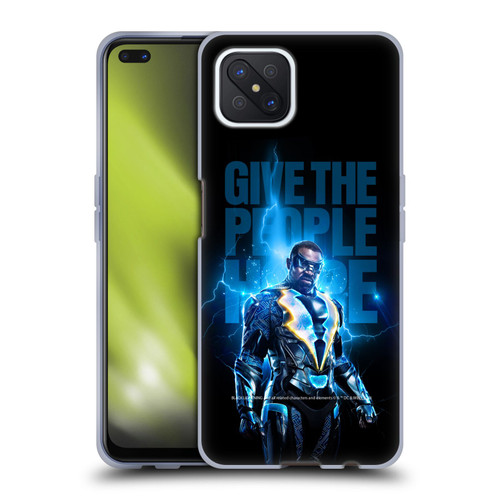 Black Lightning Key Art Give The People Hope Soft Gel Case for OPPO Reno4 Z 5G