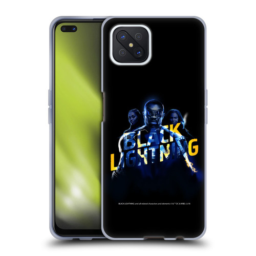 Black Lightning Key Art Group Soft Gel Case for OPPO Reno4 Z 5G