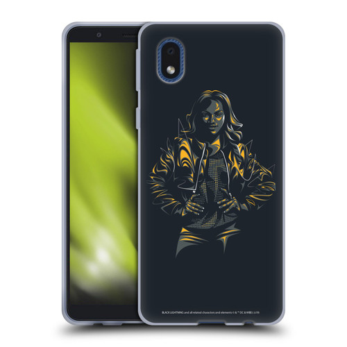 Black Lightning Key Art Jennifer Pierce Soft Gel Case for Samsung Galaxy A01 Core (2020)