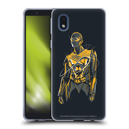 Black Lightning Key Art Thunder Soft Gel Case for Samsung Galaxy A01 Core (2020)