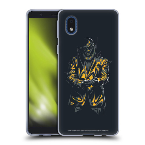 Black Lightning Key Art Tobias Whale Soft Gel Case for Samsung Galaxy A01 Core (2020)