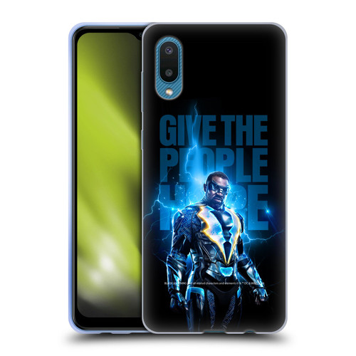 Black Lightning Key Art Give The People Hope Soft Gel Case for Samsung Galaxy A02/M02 (2021)