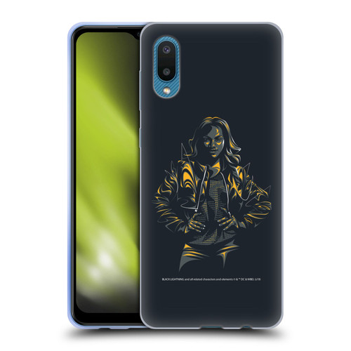 Black Lightning Key Art Jennifer Pierce Soft Gel Case for Samsung Galaxy A02/M02 (2021)