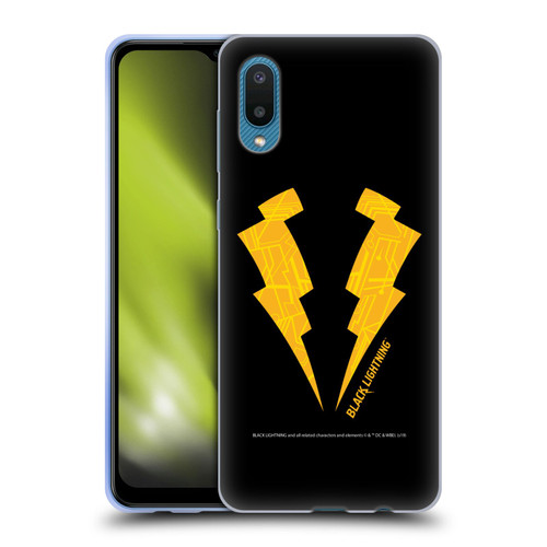 Black Lightning Key Art Logo Soft Gel Case for Samsung Galaxy A02/M02 (2021)