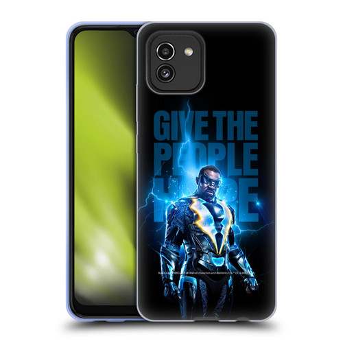 Black Lightning Key Art Give The People Hope Soft Gel Case for Samsung Galaxy A03 (2021)