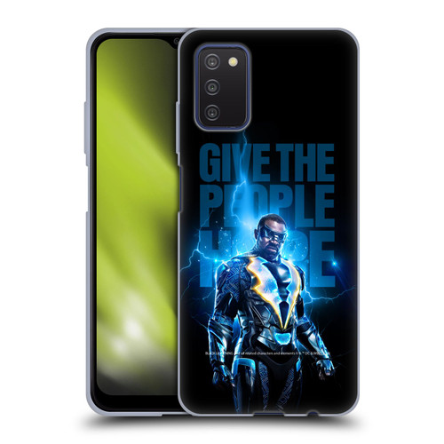 Black Lightning Key Art Give The People Hope Soft Gel Case for Samsung Galaxy A03s (2021)