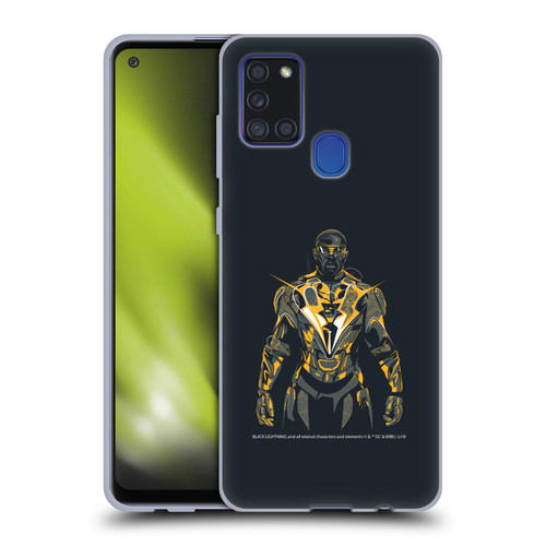 Black Lightning Key Art Black Lightning Soft Gel Case for Samsung Galaxy A21s (2020)