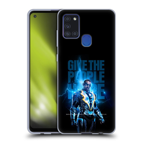 Black Lightning Key Art Give The People Hope Soft Gel Case for Samsung Galaxy A21s (2020)