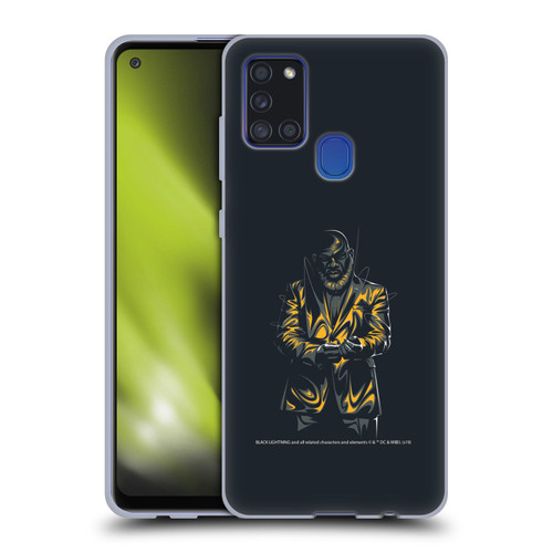 Black Lightning Key Art Tobias Whale Soft Gel Case for Samsung Galaxy A21s (2020)