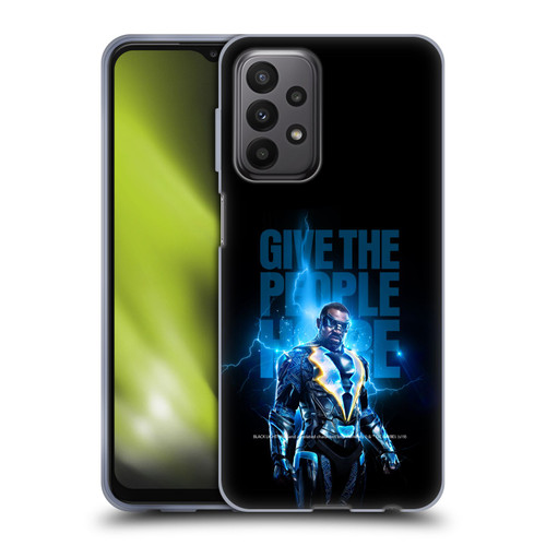 Black Lightning Key Art Give The People Hope Soft Gel Case for Samsung Galaxy A23 / 5G (2022)
