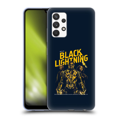 Black Lightning Key Art Get Lit Soft Gel Case for Samsung Galaxy A32 (2021)