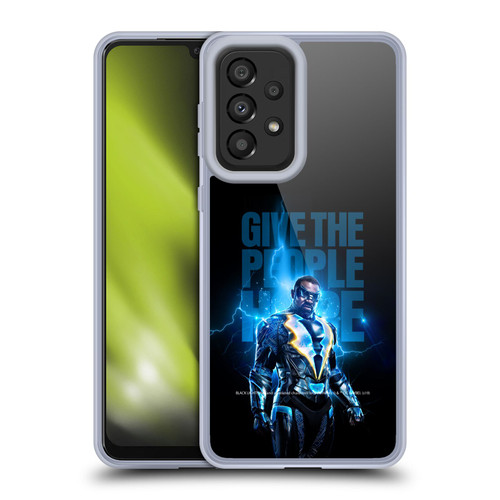Black Lightning Key Art Give The People Hope Soft Gel Case for Samsung Galaxy A33 5G (2022)