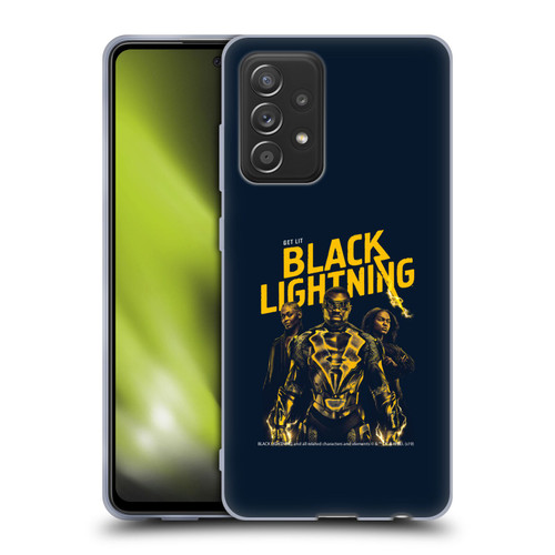 Black Lightning Key Art Get Lit Soft Gel Case for Samsung Galaxy A52 / A52s / 5G (2021)