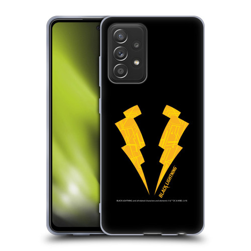 Black Lightning Key Art Logo Soft Gel Case for Samsung Galaxy A52 / A52s / 5G (2021)
