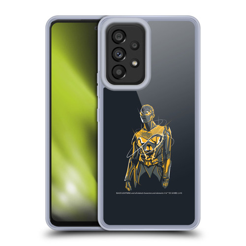 Black Lightning Key Art Thunder Soft Gel Case for Samsung Galaxy A53 5G (2022)