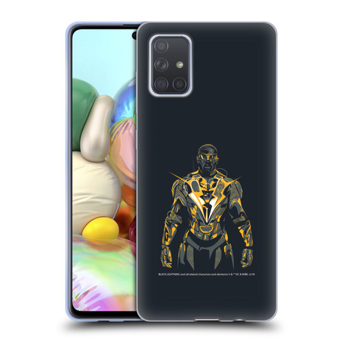 Black Lightning Key Art Black Lightning Soft Gel Case for Samsung Galaxy A71 (2019)