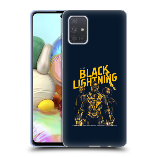 Black Lightning Key Art Get Lit Soft Gel Case for Samsung Galaxy A71 (2019)