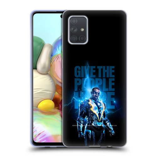 Black Lightning Key Art Give The People Hope Soft Gel Case for Samsung Galaxy A71 (2019)