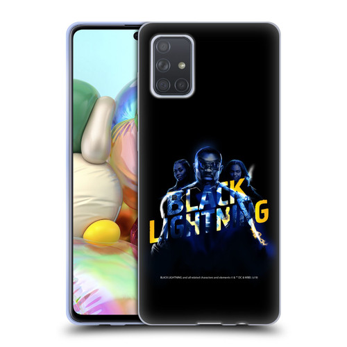 Black Lightning Key Art Group Soft Gel Case for Samsung Galaxy A71 (2019)
