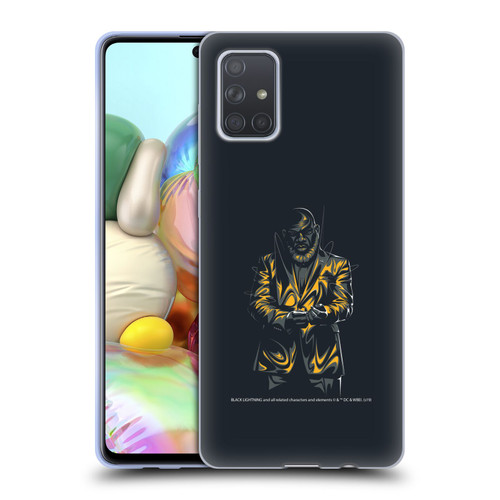Black Lightning Key Art Tobias Whale Soft Gel Case for Samsung Galaxy A71 (2019)