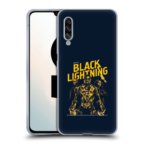 Black Lightning Key Art Get Lit Soft Gel Case for Samsung Galaxy A90 5G (2019)