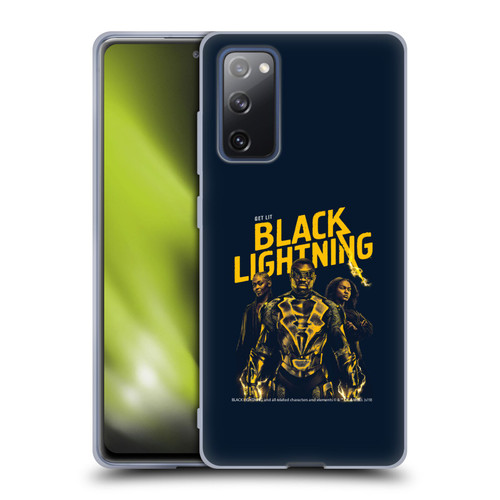 Black Lightning Key Art Get Lit Soft Gel Case for Samsung Galaxy S20 FE / 5G