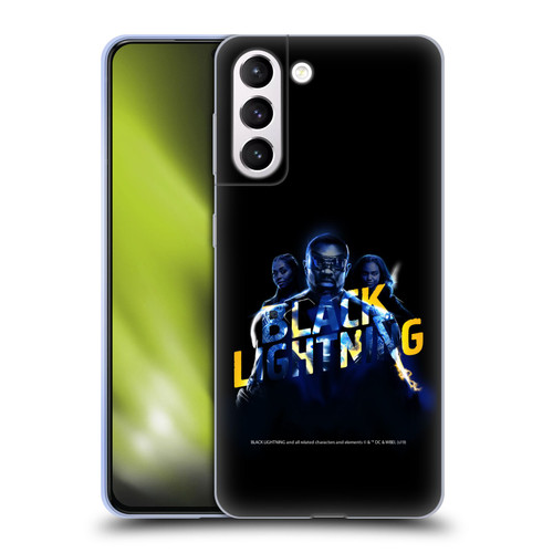 Black Lightning Key Art Group Soft Gel Case for Samsung Galaxy S21+ 5G