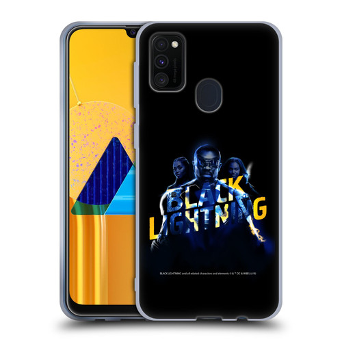 Black Lightning Key Art Group Soft Gel Case for Samsung Galaxy M30s (2019)/M21 (2020)