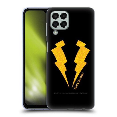 Black Lightning Key Art Logo Soft Gel Case for Samsung Galaxy M33 (2022)