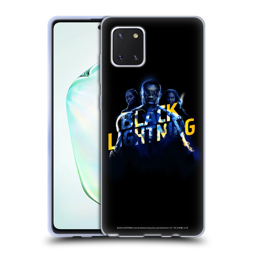 Black Lightning Key Art Group Soft Gel Case for Samsung Galaxy Note10 Lite