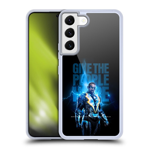 Black Lightning Key Art Give The People Hope Soft Gel Case for Samsung Galaxy S22 5G