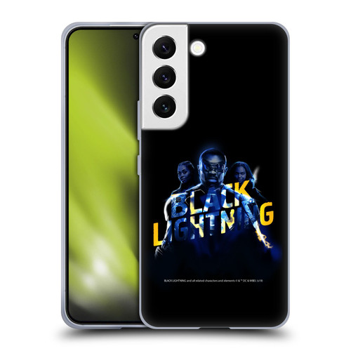 Black Lightning Key Art Group Soft Gel Case for Samsung Galaxy S22 5G