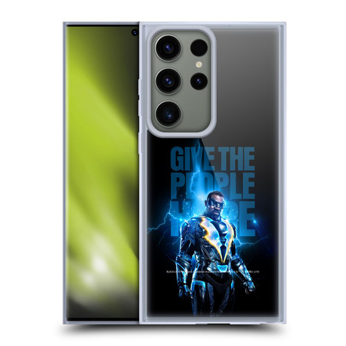 Black Lightning Key Art Give The People Hope Soft Gel Case for Samsung Galaxy S23 Ultra 5G