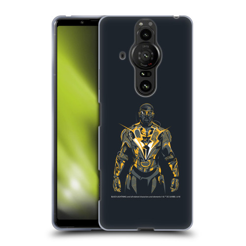 Black Lightning Key Art Black Lightning Soft Gel Case for Sony Xperia Pro-I