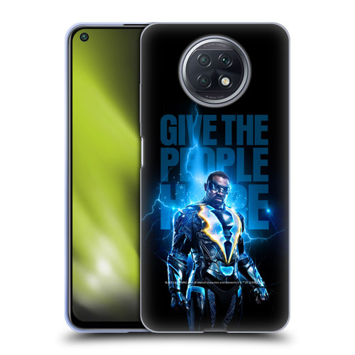 Black Lightning Key Art Give The People Hope Soft Gel Case for Xiaomi Redmi Note 9T 5G