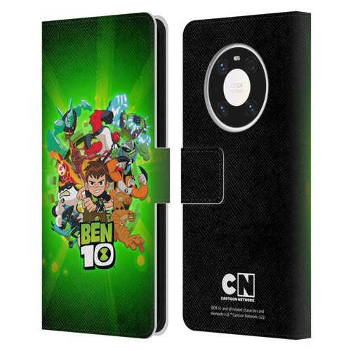 Ben 10: Animated Series Graphics Character Art Leather Book Wallet Case Cover For Huawei Mate 40 Pro 5G