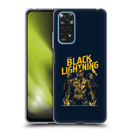 Black Lightning Key Art Get Lit Soft Gel Case for Xiaomi Redmi Note 11 / Redmi Note 11S