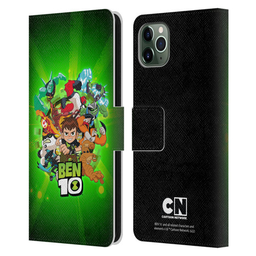 Ben 10: Animated Series Graphics Character Art Leather Book Wallet Case Cover For Apple iPhone 11 Pro Max