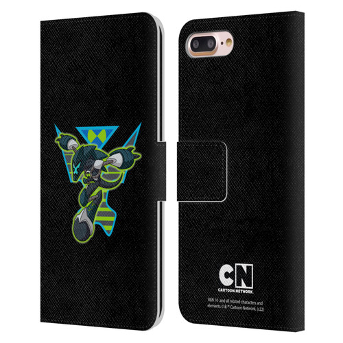 Ben 10: Animated Series Graphics Alien Leather Book Wallet Case Cover For Apple iPhone 7 Plus / iPhone 8 Plus
