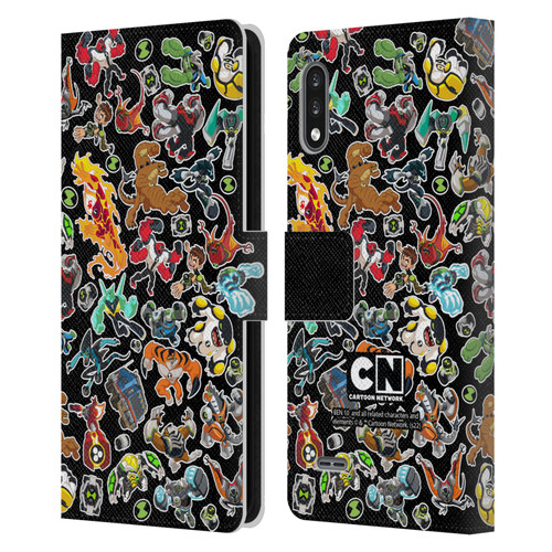Ben 10: Animated Series Graphics Alien Pattern Leather Book Wallet Case Cover For LG K22