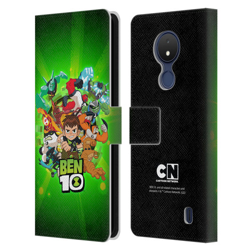 Ben 10: Animated Series Graphics Character Art Leather Book Wallet Case Cover For Nokia C21