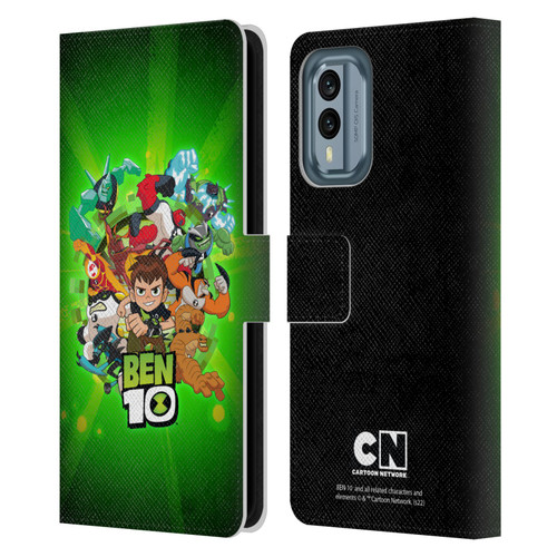 Ben 10: Animated Series Graphics Character Art Leather Book Wallet Case Cover For Nokia X30