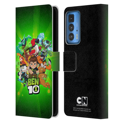 Ben 10: Animated Series Graphics Character Art Leather Book Wallet Case Cover For Motorola Edge 20 Pro